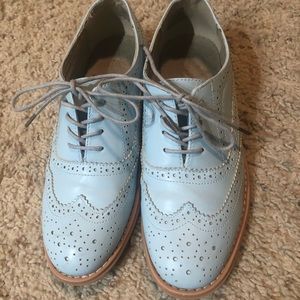Light Blue Oxfords - Size 7.5
